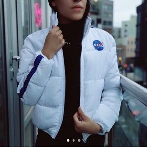 Forever 21 puffer jacket NASA
